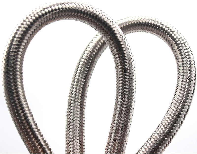 Aracey 4Pcs 7"/180mm Flexible Valve Stem Extenders Stainless Steel Tyre Tire Valve Stem Extension Adaptors Car Truck Trailer RV Trailer Vehicle (4Pcs 7"/180mm) - Image 4